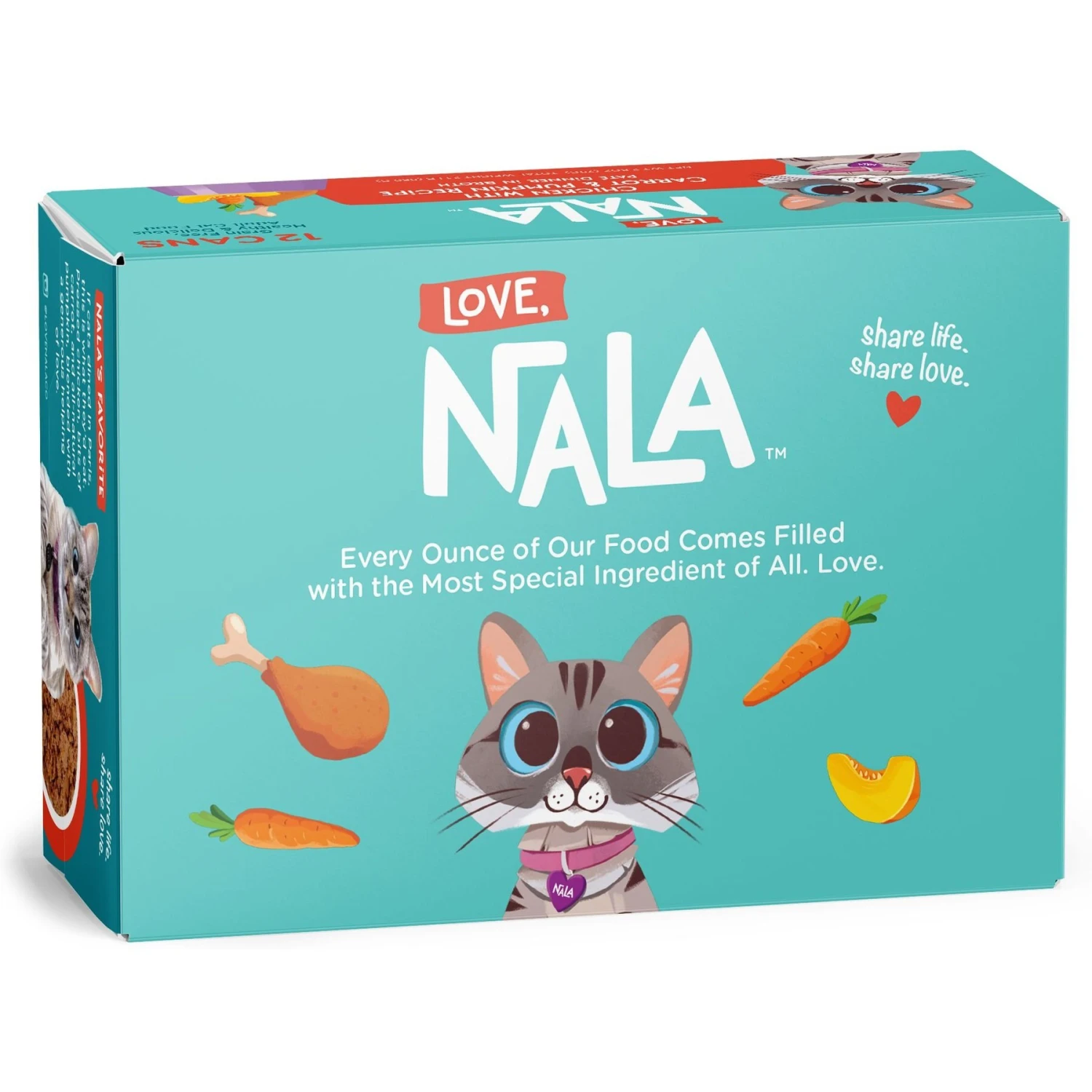 Love, Nala Chicken Pate With Carrot & Pumpkin Recipe In Broth Adult Grain-Free Wet Cat Food, 2.8-oz Can, Case Of 12 4 Love, Nala Chicken Pate With Carrot & Pumpkin Recipe In Broth Adult Grain-Free Wet Cat Food, 2.8-oz Can, Case Of 12 - Image 2