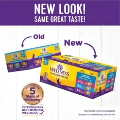 Wellness Complete Health Seafood Pate Favorites Variety Pack Grain-Free Wet Cat Food, 3-oz Can, Case Of 12 -PurePet Bites Shop 984646 PT1. AC SS1800 V1699642760