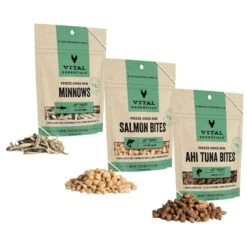 Vital Essentials Minnows Freeze-Dried Raw Cat Treats + 2 Items