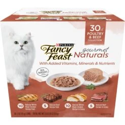 Fancy Feast Gourmet Naturals Seafood Variety Pack Canned Cat Food & Fancy Feast Gourmet Naturals Poultry & Beef Variety Pack Canned Cat Food -PurePet Bites Shop 986518 PT5. AC SS1800 V1698672379