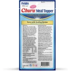 Inaba Churu Tuna With Scallop Recipe Grain-Free Cat Food Topper, 0.5-oz Tube, 4 Count -PurePet Bites Shop 989486 PT1. AC SS1800 V1699373618