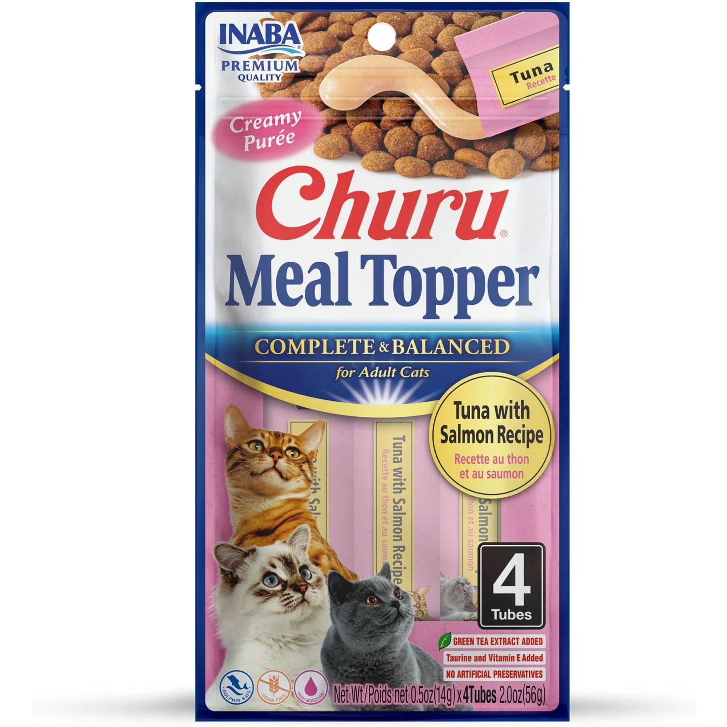 Inaba Churu Salmon Recipe Grain-Free Cat Food Topper, 0.5-oz Tube, 4 Count 3 Inaba Churu Salmon Recipe Grain-Free Cat Food Topper, 0.5-oz Tube, 4 Count