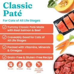 Solid Gold Flavorful Feast In Gravy With Real Salmon & Beef Recipe Grain-Free Canned Cat Food 8 Solid Gold Flavorful Feast In Gravy With Real Salmon & Beef Recipe Grain-Free Canned Cat Food -PurePet Bites Shop 99352 PT1. AC SS1800 V1543523843