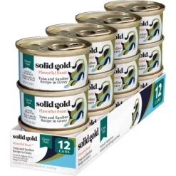 Solid Gold Flavorful Feast In Gravy With Real Tuna & Sardine Grain-Free Canned Cat Food, 3-oz, Case Of 12