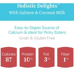 Solid Gold Holistic Delights Creamy Bisque With Salmon & Coconut Milk Grain-Free Cat Food Pouches -PurePet Bites Shop 99370 PT3. AC SS1800 V1543524418