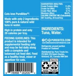 PureBites Mixers 100% Wild Tuna In Water Grain-Free Cat Food Trays 12 PureBites Mixers 100% Wild Tuna In Water Grain-Free Cat Food Trays -PurePet Bites Shop 99702 PT2. AC SS1800 V1662671902