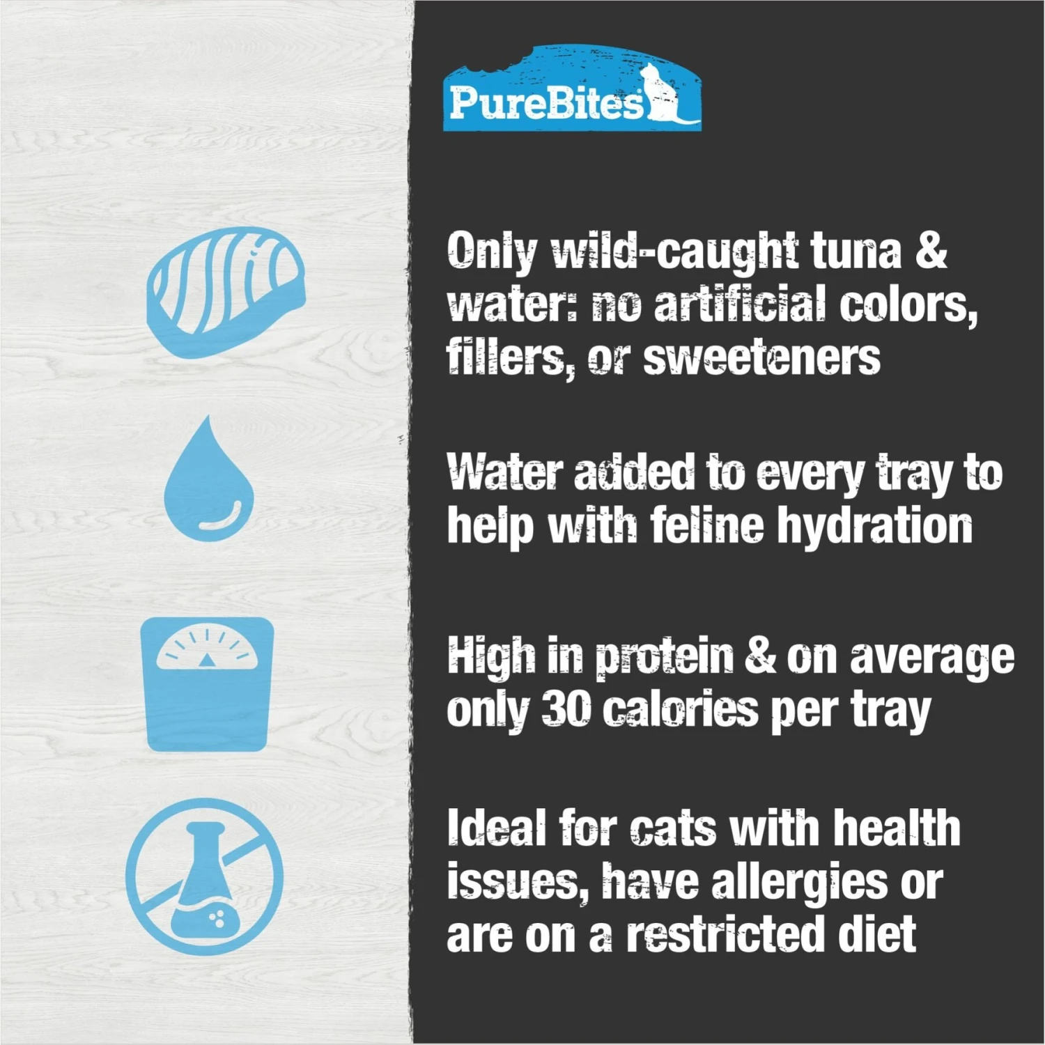 PureBites Mixers 100% Wild Tuna In Water Grain-Free Cat Food Trays 8 PureBites Mixers 100% Wild Tuna In Water Grain-Free Cat Food Trays - Image 6