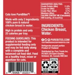 PureBites Mixers 100% Chicken Breast In Water Grain-Free Cat Food Trays 12 PureBites Mixers 100% Chicken Breast In Water Grain-Free Cat Food Trays -PurePet Bites Shop 99704 PT2. AC SS1800 V1662669751