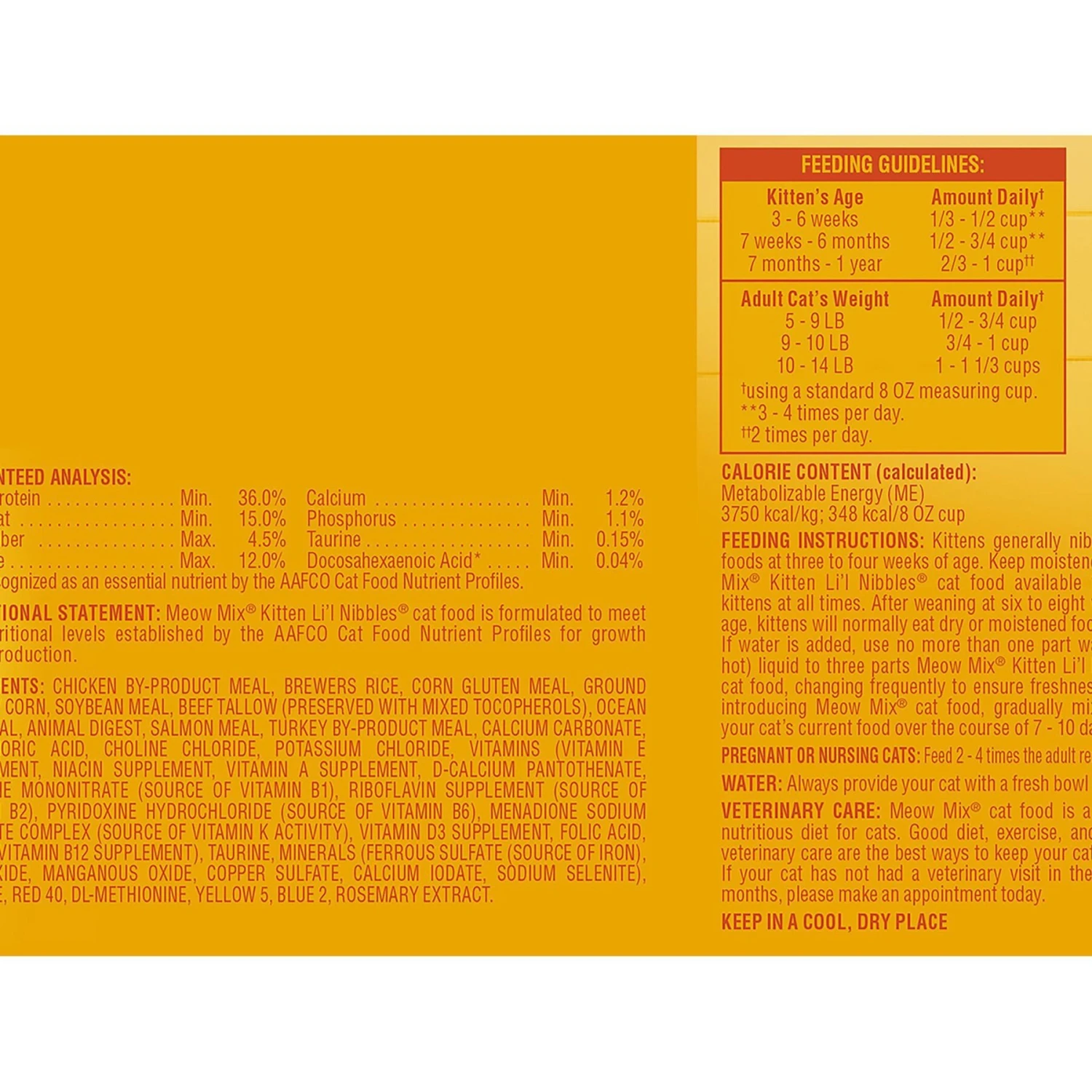 Meow Mix Kitten Li'l Nibbles Dry Cat Food 7 Meow Mix Kitten Li'l Nibbles Dry Cat Food - Image 5