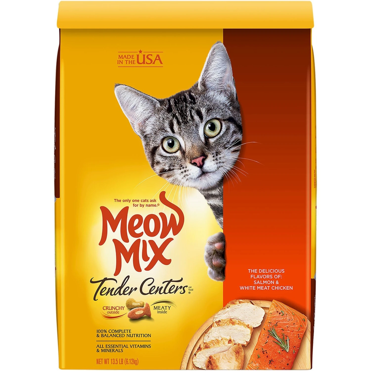 Meow Mix Tender Centers Salmon & White Meat Chicken Dry Cat Food 3 Meow Mix Tender Centers Salmon & White Meat Chicken Dry Cat Food